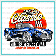 Cars Ride The Classic Clasic Car Designs - DTF Heat Transfer - transferlegend