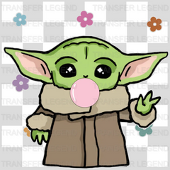 Easter Baby Yoda Bubble Gum Design- DTF heat transfer - transferlegend