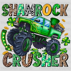 Shamrock Crusher St. Patrick's Day Design - DTF heat transfer - transferlegend