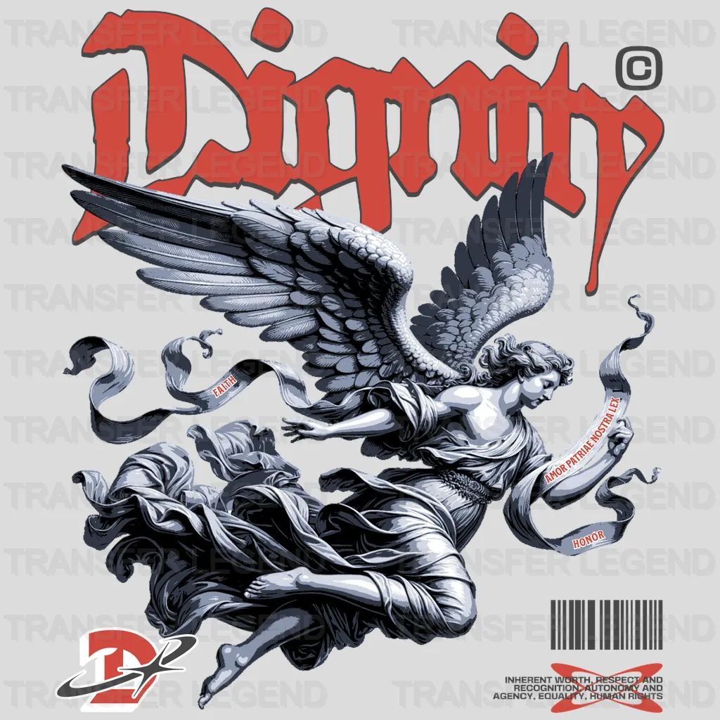 Dignity Angel Streetwear Design - DTF Heat Transfer - transferlegend