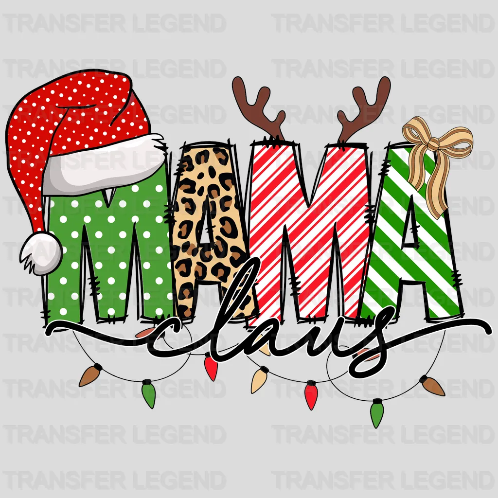 MAMA CHRISTMAS Christmas Design - DTF heat transfer - transferlegend