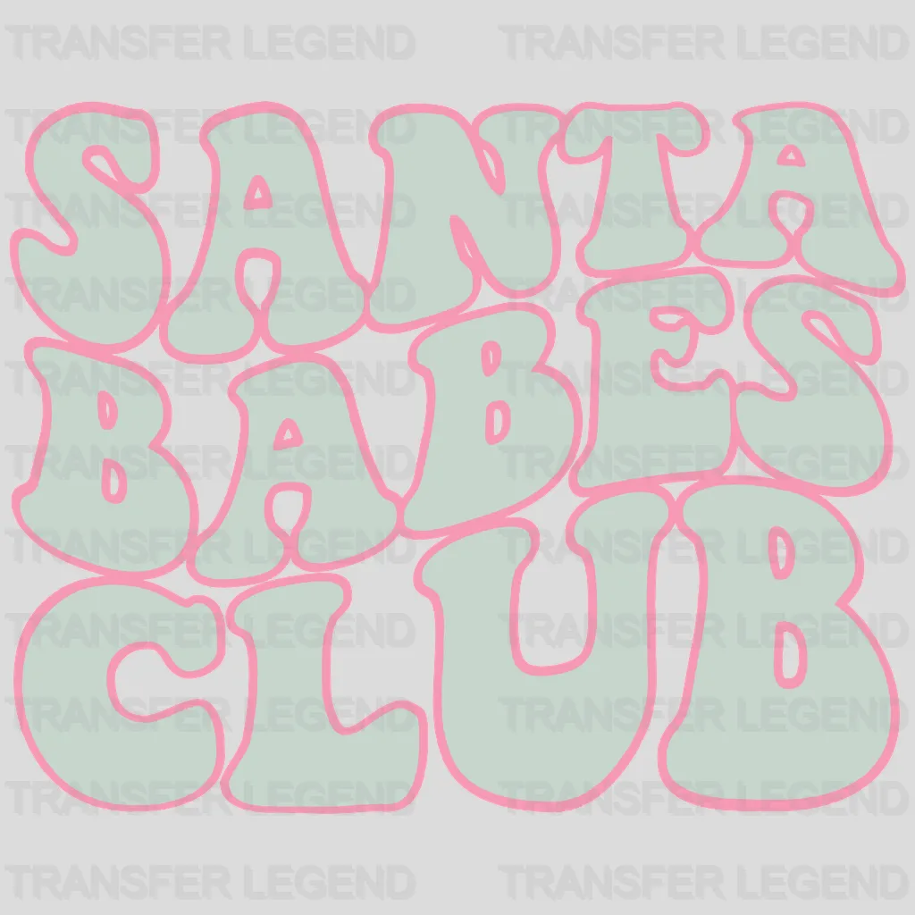 SANTA BABES Christmas Design - DTF heat transfer - transferlegend