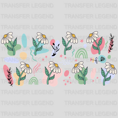 Flower UV DTF Transfer Cup Wrap UV DTF Sticker - transferlegend