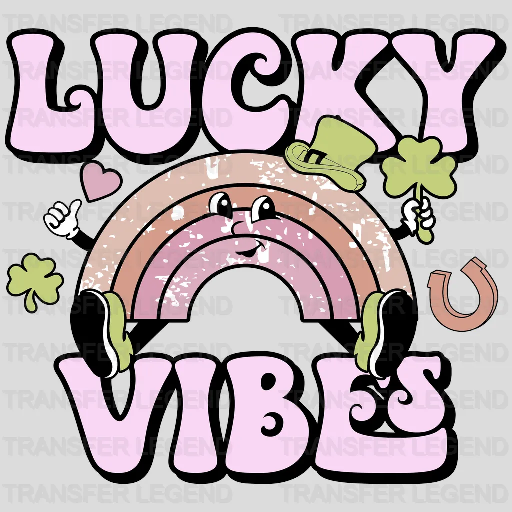 Lucky Vibes St. Patrick's Day Design - DTF heat transfer - transferlegend