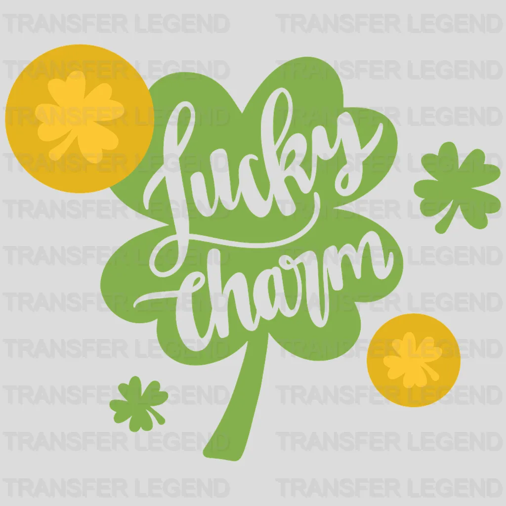 Luck Charm Clover St. Patrick's Day Design - DTF heat transfer - transferlegend