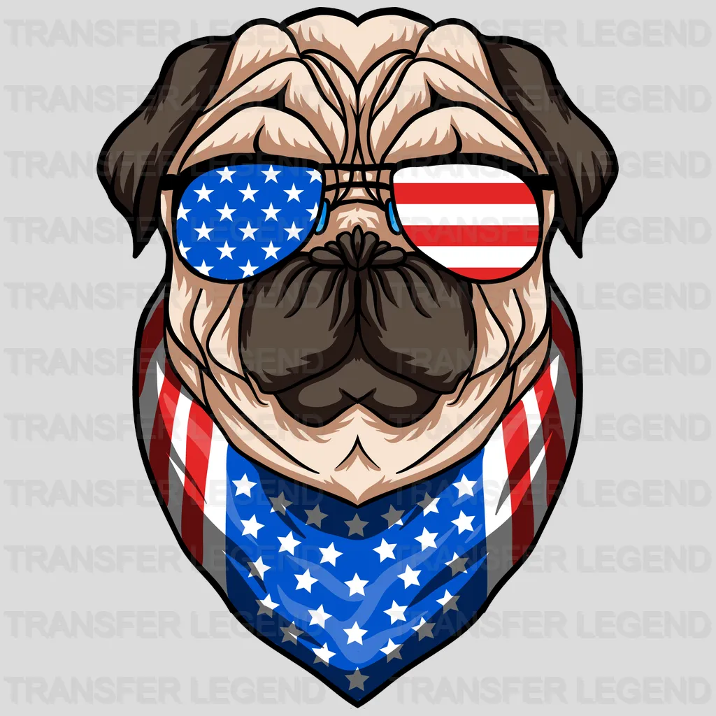 American Dog - Patriot Design DTF Heat Transfer - transferlegend