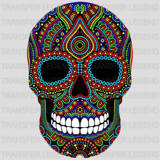 SUGAR SKULL 2 Design - DTF heat transfer - transferlegend