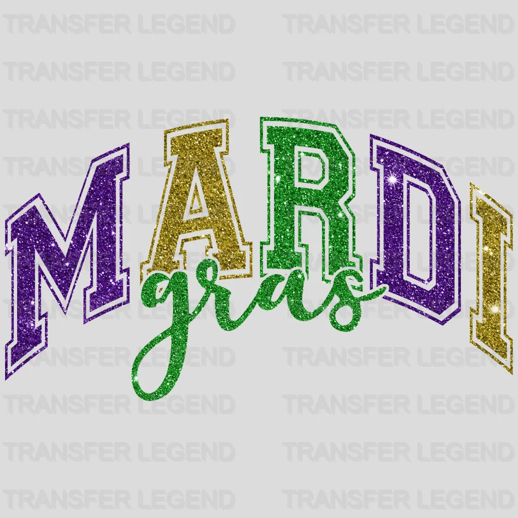 Mardi Gras Design- Mardi Gras DTF heat transfer - transferlegend