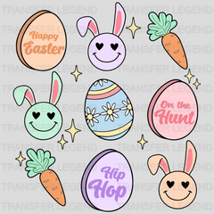 Happy Easter-On The Hunt-Hip Hop Easter Design - DTF heat transfer - transferlegend