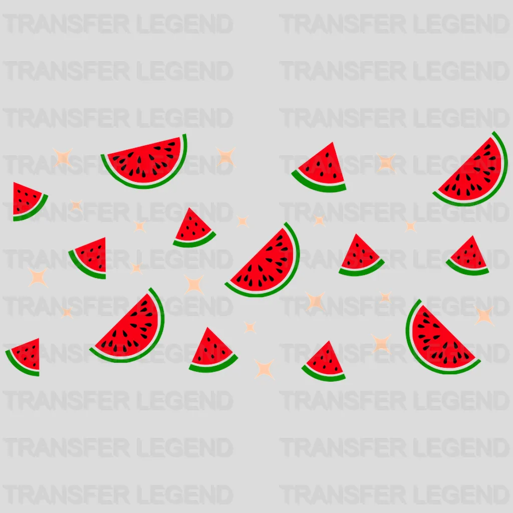 Watermelon Slices UV DTF Transfer Cup Wrap UV DTF Sticker - transferlegend
