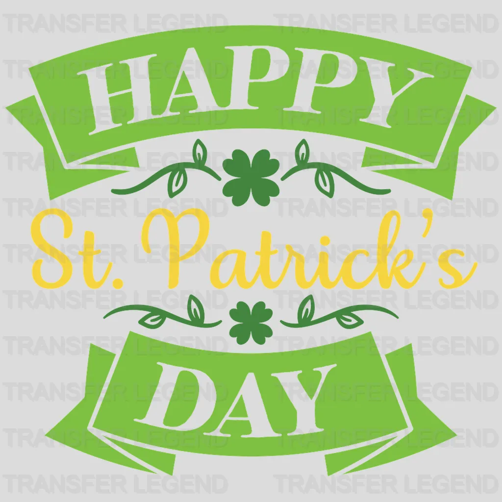 Happy St. Patrick's Day Design - DTF heat transfer - transferlegend