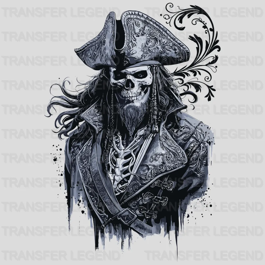 Don Juan Skull Pirate Design - DTF Heat Transfer - transferlegend