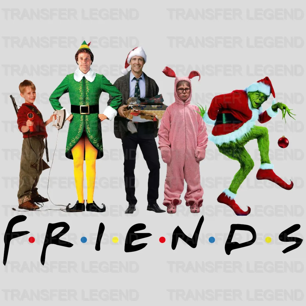 Christmas Friends Design, Christmas Design, Dtf Transfer - transferlegend