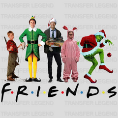 Christmas Friends Design, Christmas Design, Dtf Transfer - transferlegend