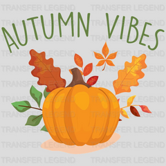 Autumn Vibes Pumpkin Design - DTF heat transfer - transferlegend