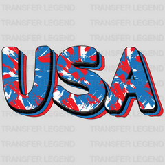 USA Lettering DTF Transfer - transferlegend