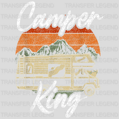 Camper King - Camping Vanlife Motorhome Design - DTF heat transfer - transferlegend