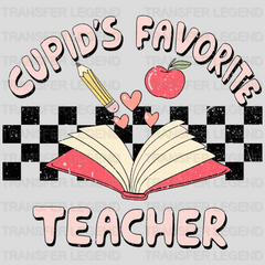 Cupid's Favorite Teacher Valentine's Day Design - DTF heat transfer - transferlegend