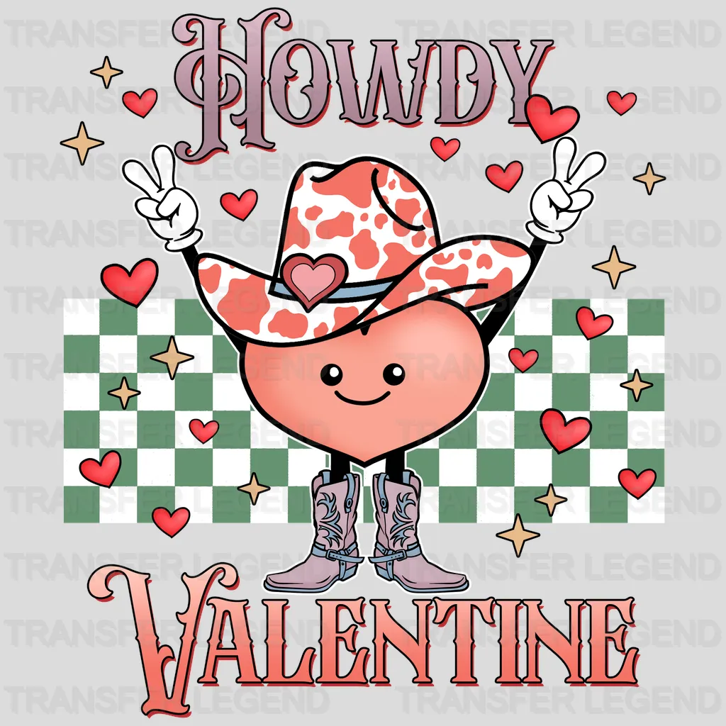 HOWDY VALENTINE YEE - DTF heat transfer - transferlegend