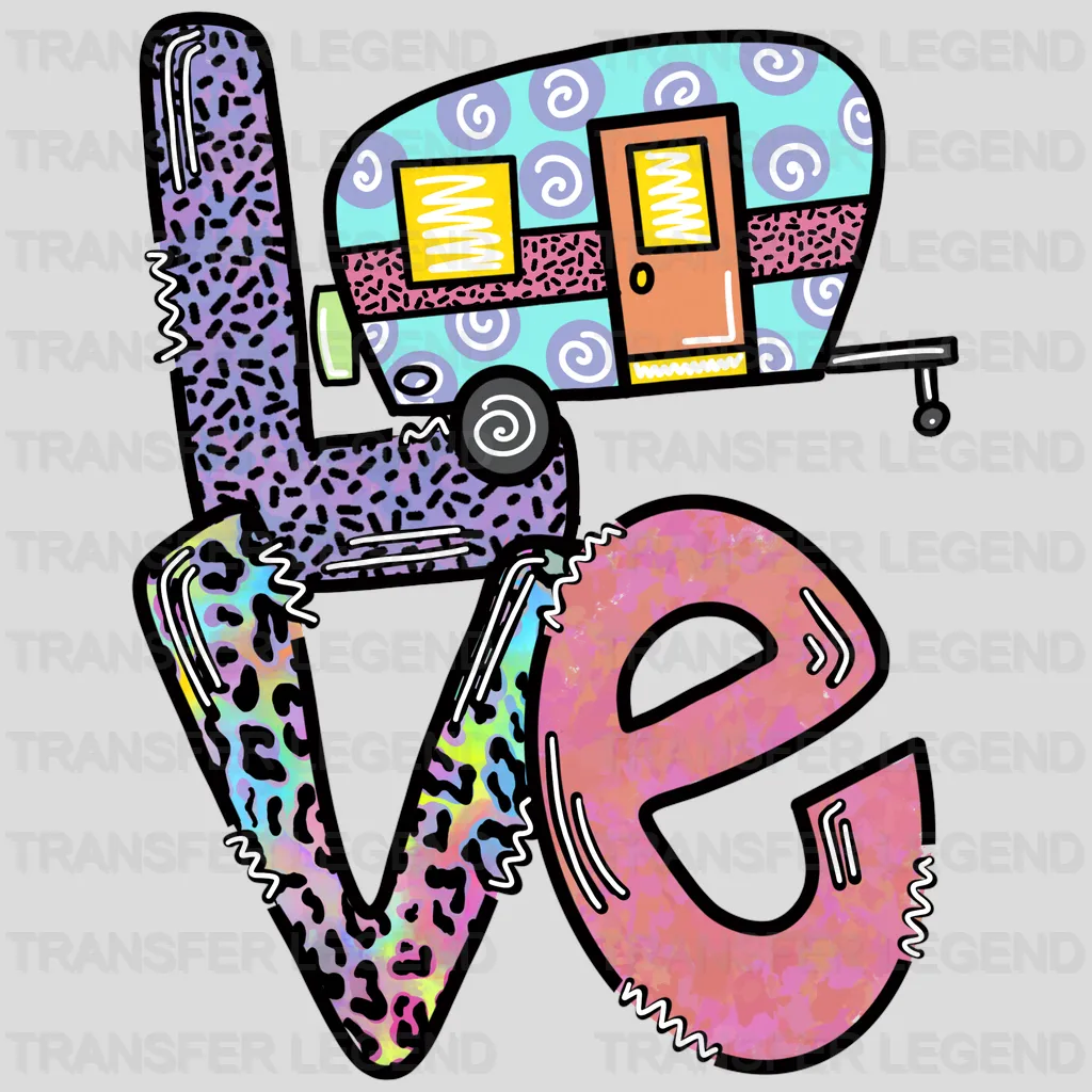 Camping Love Design - DTF heat transfer - transferlegend