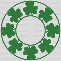 Clover Circle St. Patrick's Day Design - DTF heat transfer - transferlegend