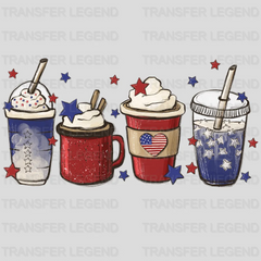 4th Of July Coffee With Stars DTF Transfer - transferlegend