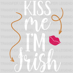 Kiss Me I'm Irish St. Patrick's Day Design - DTF heat transfer - transferlegend