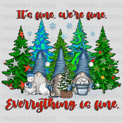 EVERYTHING IS FINE Christmas Design - DTF heat transfer - transferlegend