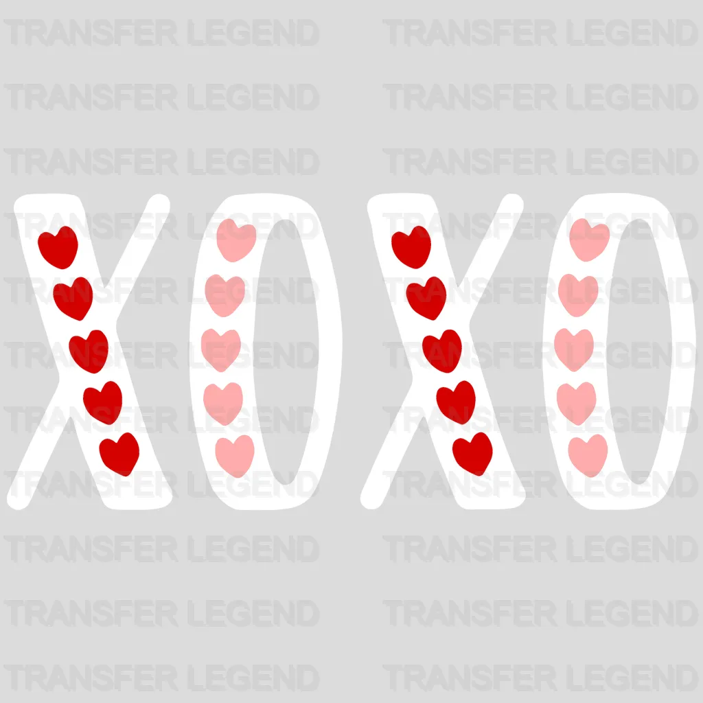 XOXO Valentine's Day Design - DTF heat transfer - transferlegend