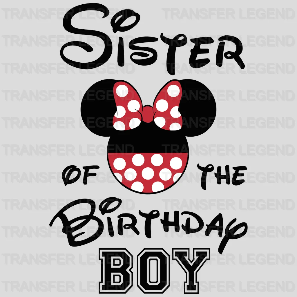 Birthday Boy Family Ears Design - DTF heat transfer - transferlegend