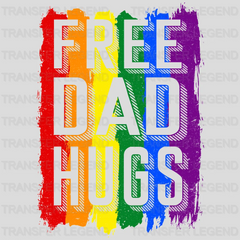 Free Dad Hugs LGBTQ Support  Design - DTF heat transfer - transferlegend