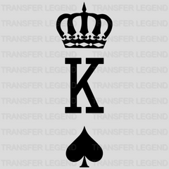 King and Queen - Spades and Heart Couple Matching Design - DTF heat transfer - transferlegend