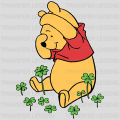 Winnie The Pooh  St. Patrick's Day Design - DTF heat transfer - transferlegend