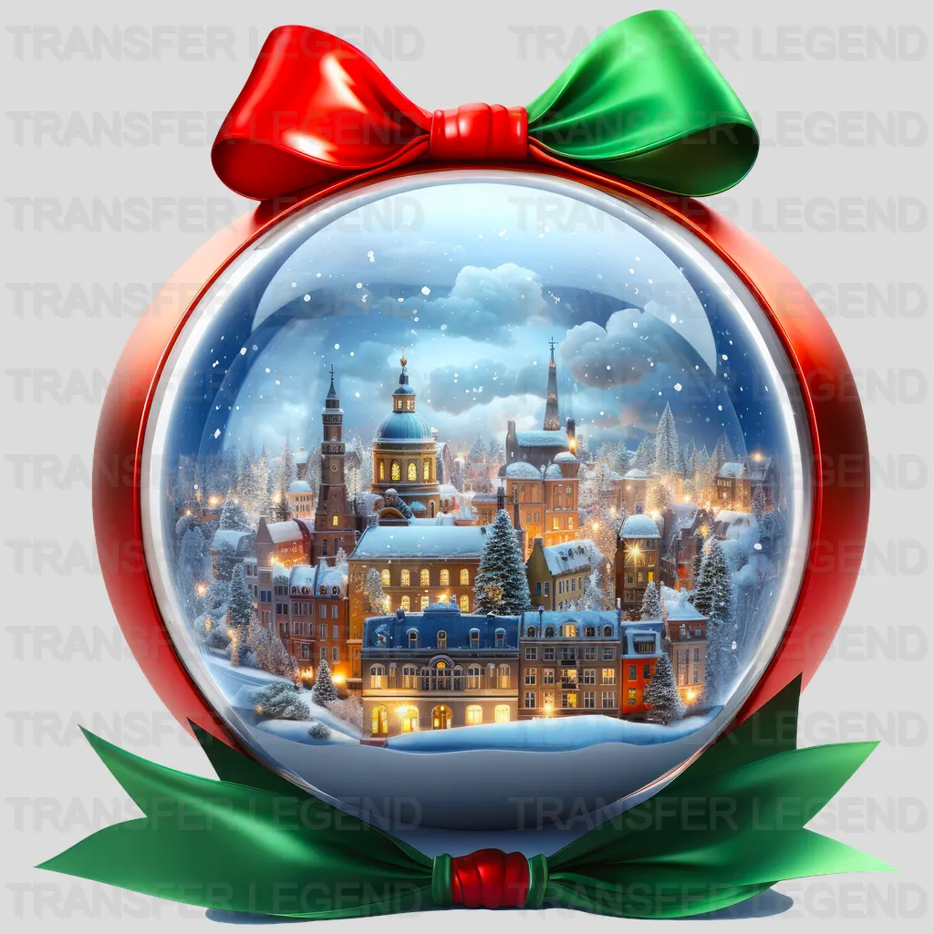 GLOBE CITY Christmas Design - DTF heat transfer - transferlegend