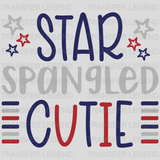 Star Spangled Cutie DTF Transfer - transferlegend