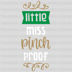 Little Miss Pinch Proof St. Patrick's Day Design - DTF heat transfer - transferlegend