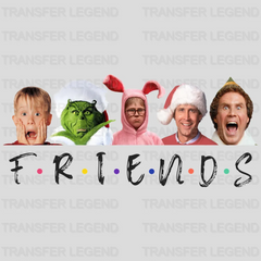 FRIENDS XMAS , Christmas Design, Dtf Heat Transfer - transferlegend