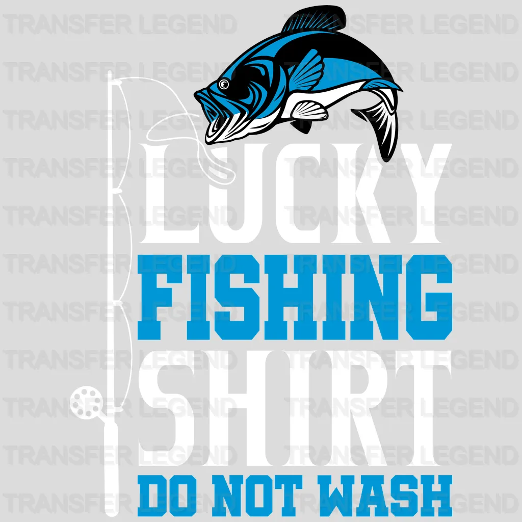 Lucky Fishing Shirt - Fish Design DTF Heat Transfer - transferlegend