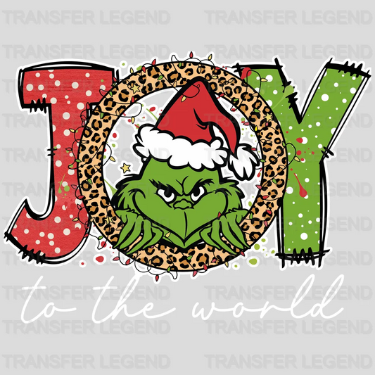 JOY GRINCH Christmas Design, Christmas Design, Dtf Heat Transfer - transferlegend