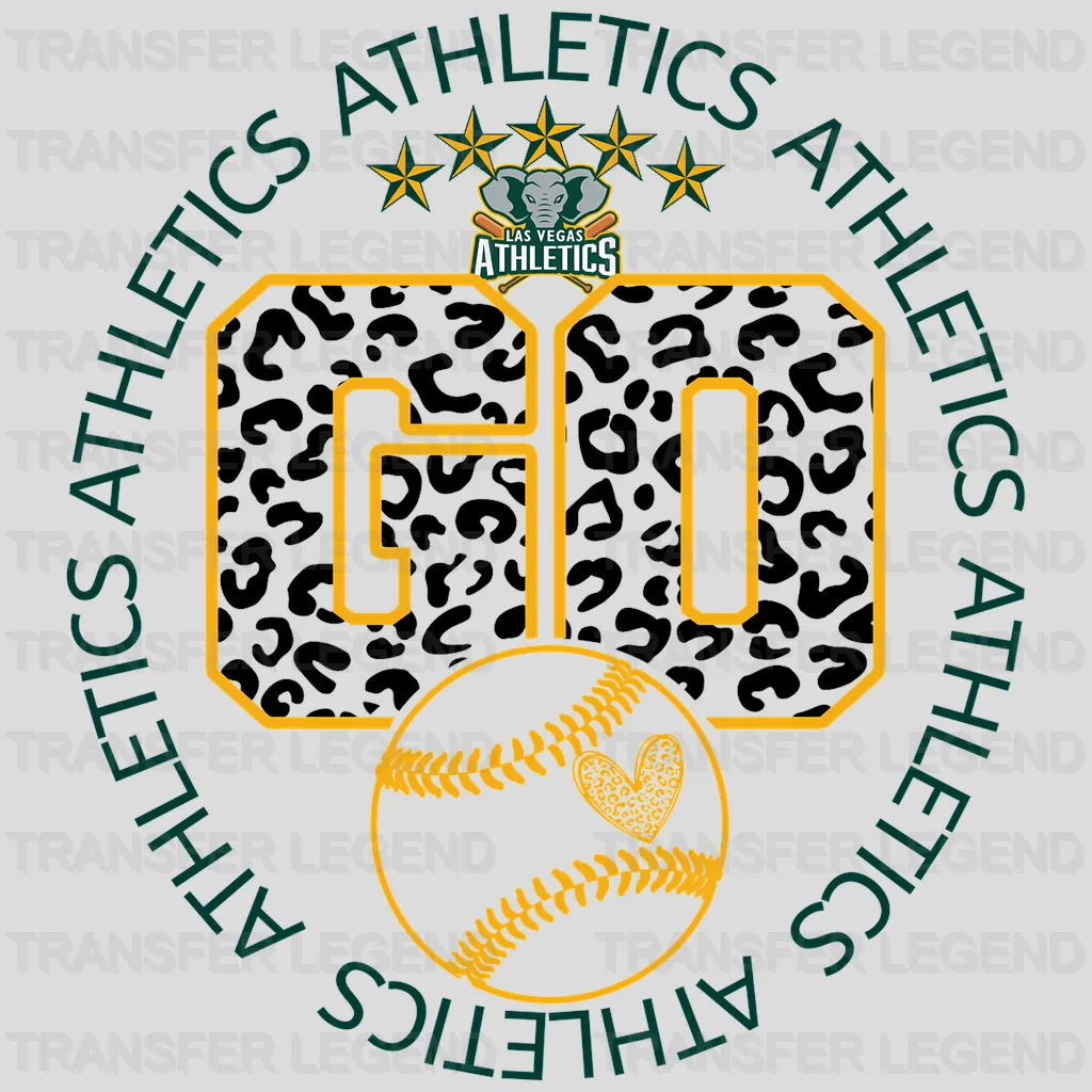 Oakland Athletics MLB Go DTF Iron On Transfer