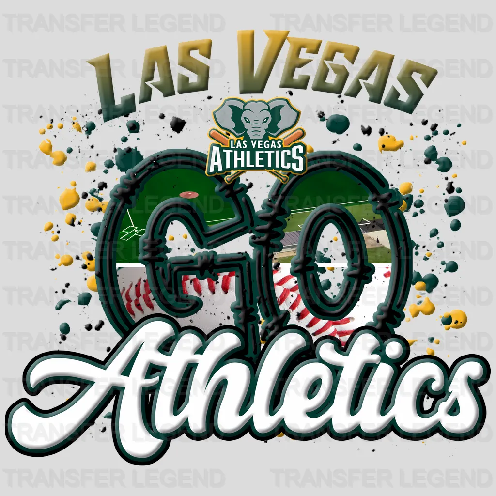 Oakland Athletics MLB Go Athletics DTF Iron On Transfer