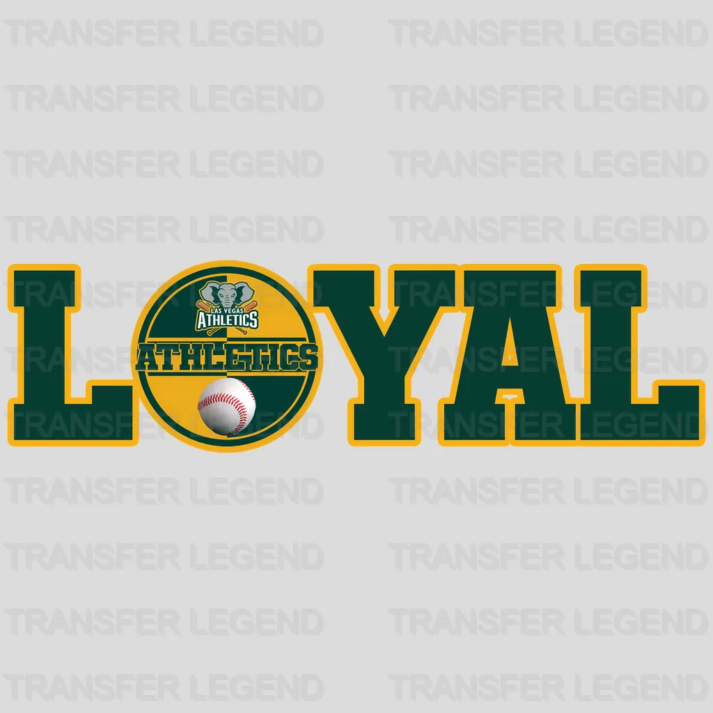 Oakland Athletics MLB Loyal DTF Iron On Transfer