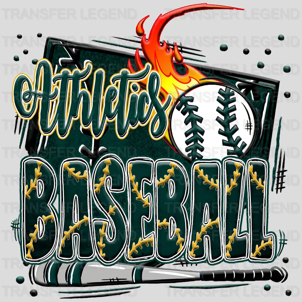 Oakland Athletics MLB Athletics DTF Iron On Transfer