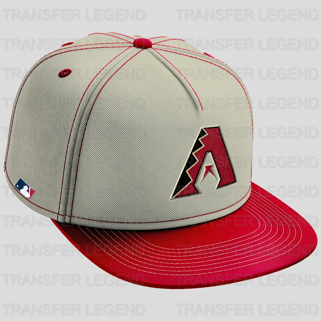Arizona Diamondbacks MLB Realistic Cap Hat Mockup - DTF Iron On Transfer