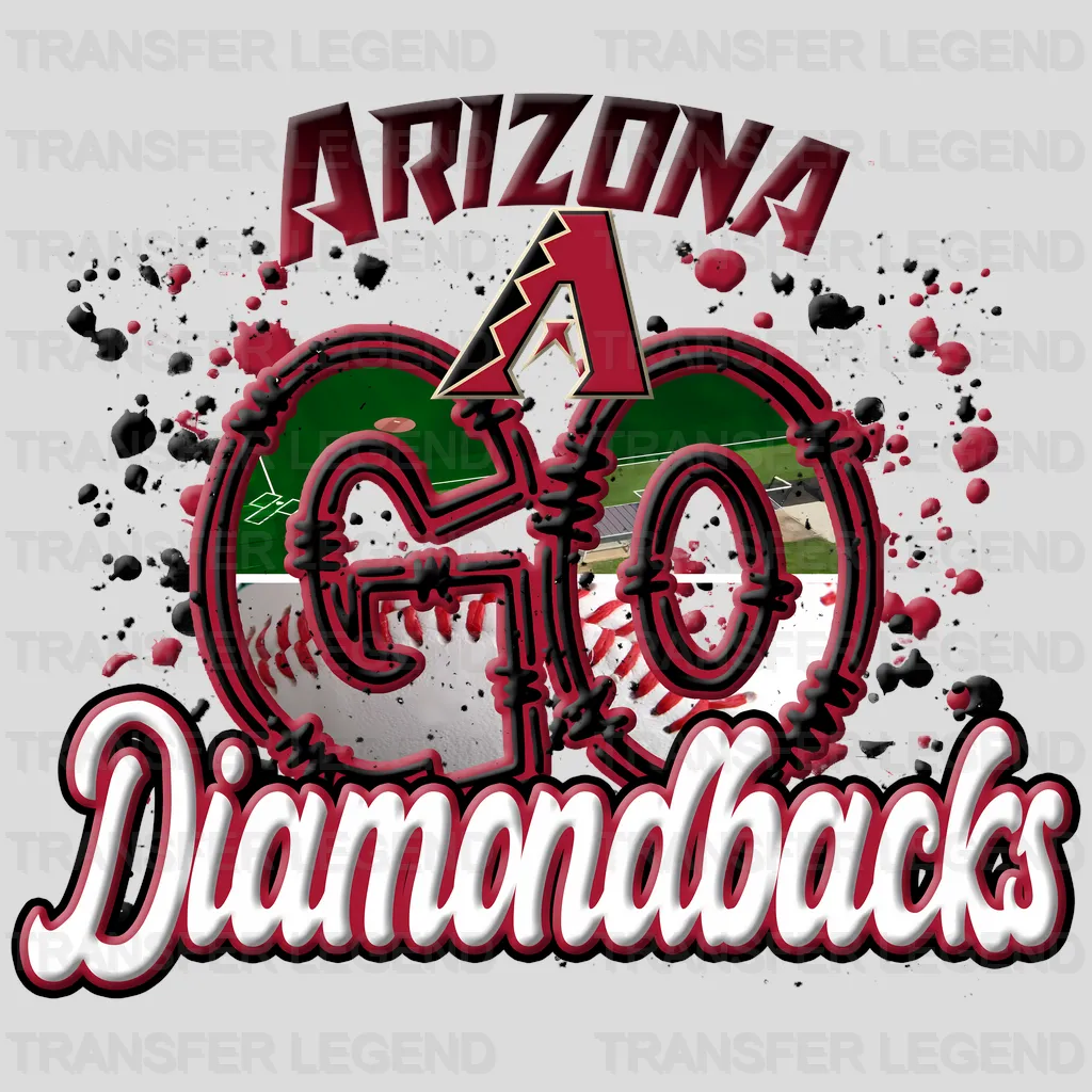 Arizona Diamondbacks MLB Go Diamondbacks DTF Iron On Transfer