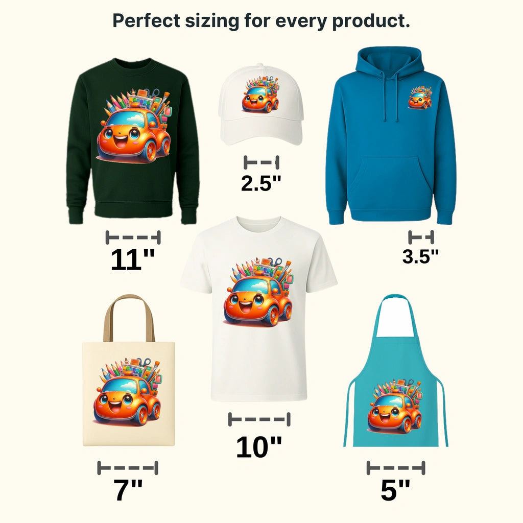 Small Orange Car  Disney Designs - DTF Heat Transfers
