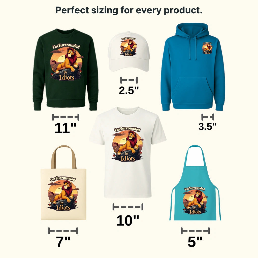 I'm Surrounded By Idiots Disney Designs - DTF Heat Transfers