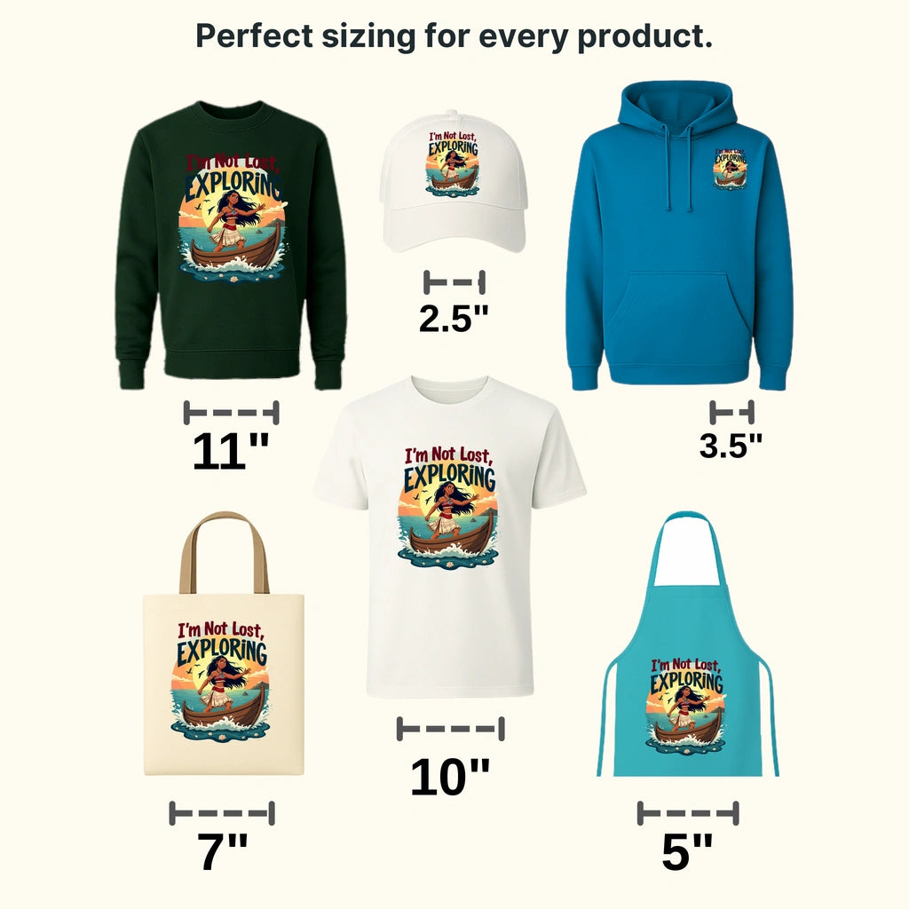 I'm Not Lost, Exploring Disney Designs - DTF Heat Transfers