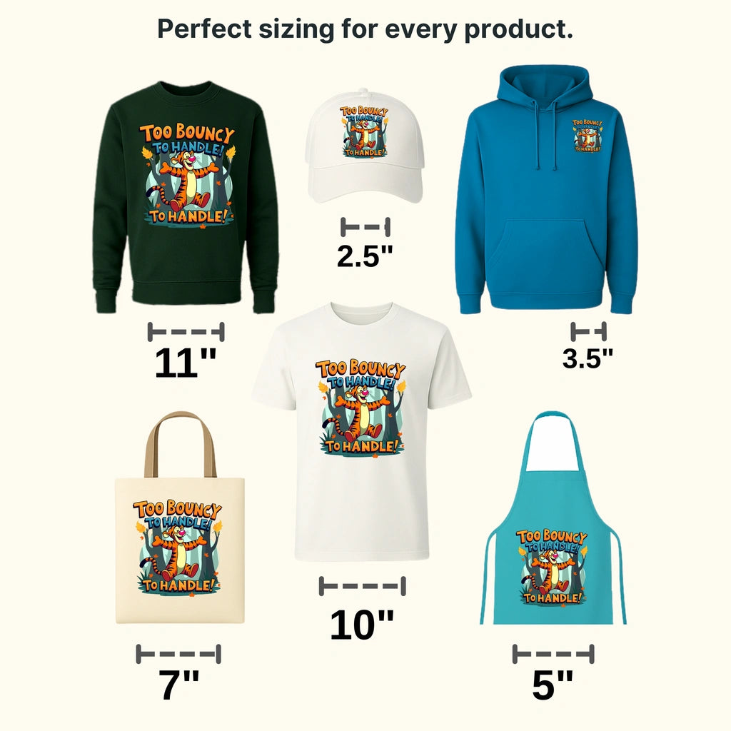Too Boucy To Handle Disney Designs - DTF Heat Transfers