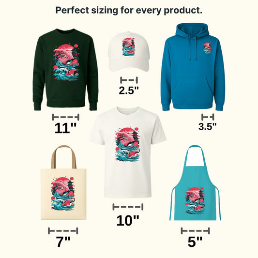 Red Night Asian Design - DTF Heat Transfer - transferlegend
